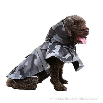 Reflective waterproof cape and hooded raincoat for pets